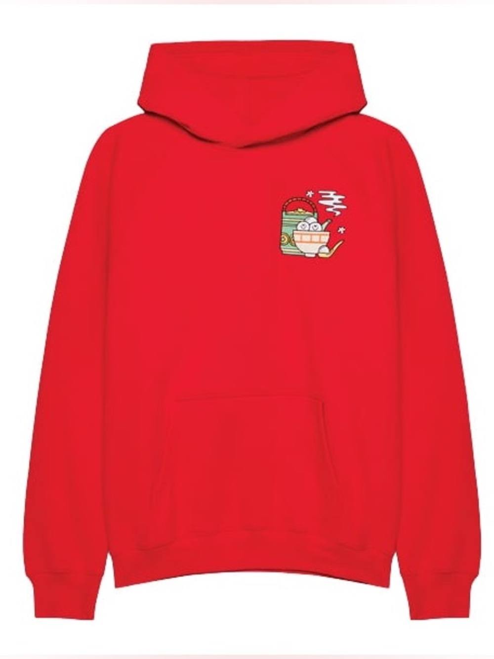 Aritzia Lunar New Year Limited Edition Mega Raglan Hoodie in Red